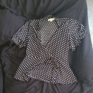 Monteau Polka Dot Top